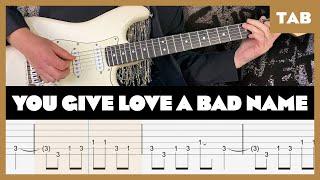 Bon Jovi - You Give Love a Bad Name - Guitar Tab | Lesson | Cover | Tutorial | Donner