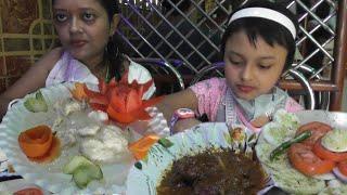 After A Long Time We Had A Exciting Lunch - Mutton Curry - Chingri Malai Curry - Vetki Fish Paturi