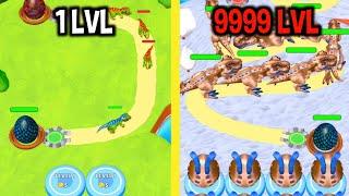 MAX LEVEL in Dino Merge Game New Update