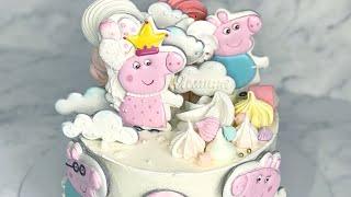 #свинкаПеппа и ее семья, декор для торта- пряники . Cake Decor gingerbread #peppapig and her family