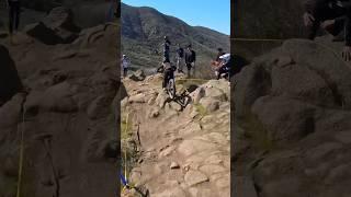 5 year old sends it on treacherous downhill mountain bike track 