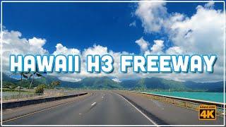 H3 FREEWAY SCENIC DRIVING  East end to West End  Hawaii John 4K