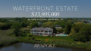 $13,995,000 Exceptional Waterfront Estate on Mecox Bay