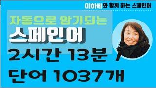 [스페인어 단어공부 ]  스페인어 배우기/ 무의식으로 듣는 스페인어/ 단어 암기/ 스페인어 단어 1037개 암기 / 2시간스페인어/ 쉐도잉으로단어외우자/자면서듣는스페인어