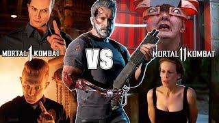 T-1000 VS Terminator - MK1 vs MK11 - Best Terminator & Other Movie References ( Fatalities+ )