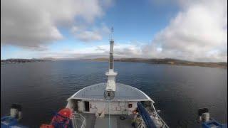 Entering Stanley Habour In The Falklands By Boat (Time Lapse)