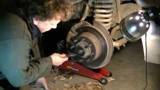 Replacing the ball joints, tie rod ends and wheel bearings on a Ford E-350 Van