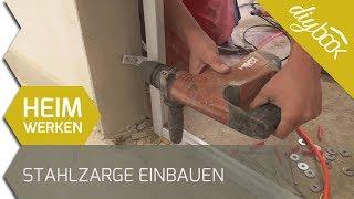 Stahlzarge selber einbauen - Die Dübelmontage