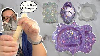 I Made Resin Silicone Molds for the First Time! | Sophie and Toffee August Elves Box | Resin 101