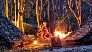 Freezing Cold Night Wild Camping