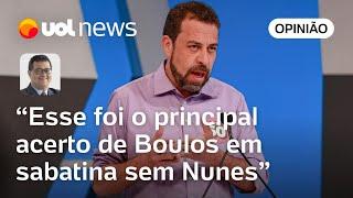 Eleições: Autocrítica de Boulos sobre a esquerda foi o maior acerto em debate sem Nunes, diz Tales