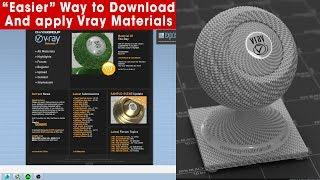 The EASIER Way to Download and Apply V Ray Materials!