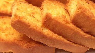 Cake Rusk Recipe | Homemade Dry Cake | Bakery Style Dry Cake | Biscotti Recipe | Sooper Food