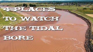 4 different angles to view the tidal bore in Truro NS (Sept 2020)