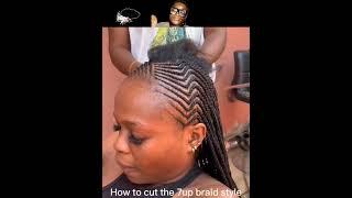 The secret of V cut revealed! #braids #cornrows #hairstyles