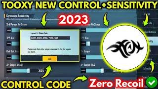 (2023) Tooxy New 2.4 Sensitivity Code And Tooxy Control Code |PUBGM/BGMI