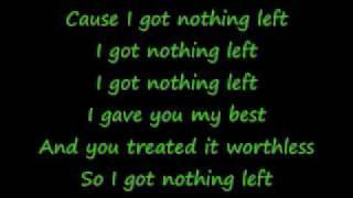 Celine Dion-I Got Nothin' Left With Lyrics