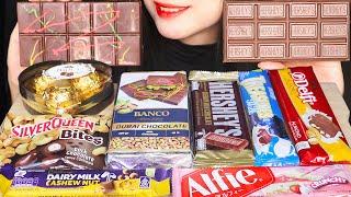 ASMR DUBAI CHOCOLATE & CHOCOLATE BAR  DUBAI PISTACHIO, SILVERQUEEN, CADBURY, HERSHEY'S, GLICO