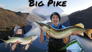 Fishing for Monster Pike in a  Scottish loch 20lb+