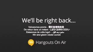 #hangoutsonair