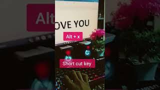 I Love You #love #msword #shorts #computer #excel #technology #tally #basic #shortcutkeyexcel