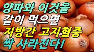 양파와 이것을 같이 먹으면 지방간, 고지혈증이 싹 사라진다!(약재로 처방되는 음식 포함)