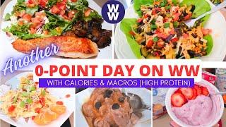 0-POINT MEALS | WHAT I EAT IN A DAY / FULL DAY OF EATING ON WW | HIGH PROTEIN | MACROS