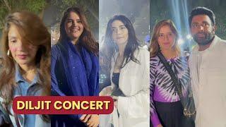 Arti Singh, Karishma Tanna, Sana Makbul, Rhea Chakraborty & Anjali Anand Present At Diljit Concert