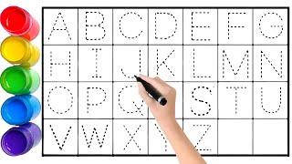 ABCD Alphabets.kids drawing and alphabets learning.counting numbers and drawing shapes.abc Kids song