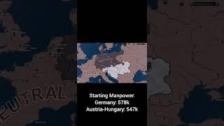 German Empire Vs Austria Hungary | HOI4 Timelapse #hoi4 #history