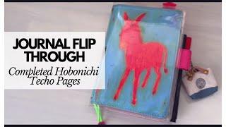 Completed Journal Pages Flip Through | Hobonichi Techo A6