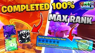 I REACHED MAX RANK And COMPLETED The NEW UPDATE | Pet World