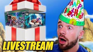 *LIVE* Opening Dragon Ball Super Cards For My BIRTHDAY!