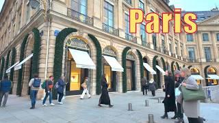 PARIS, FRANCE  PARIS PREPARING FOR CHRISTMAS,  PARIS EVENING WALK | PARIS 4K HDR | 5 NOVEMBER 2024