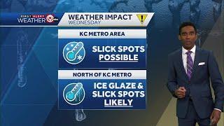 Kansas City weather: Freezing drizzle possible Wednesday morning