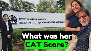 Big B Granddaughter Navya's IIM A admission and CAT Score