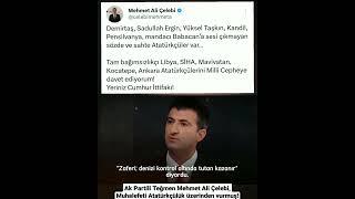 Ak Partili Teğmen Mehmet Ali Çelebi, Muhalefeti Atatürkçülük üzerinden vurmuş! Sevsinler Sizin Atatü