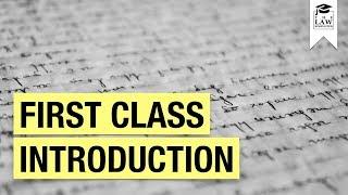 How To Write A FIRST CLASS Introduction