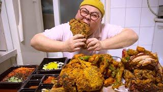 Fried the pig's feet!! I can't believe it [Fried jokbal,pigs' feet] Mukbang Eatingshow