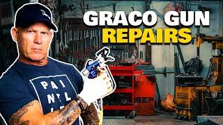 Cleaning A Graco Contractor II Gun.  Repair an Airless Spray Gun.