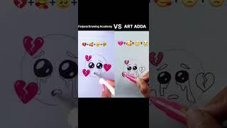 Farjana drawing academy VS ART ADDA  #shorts #art #viral #drawing #youtubeshorts