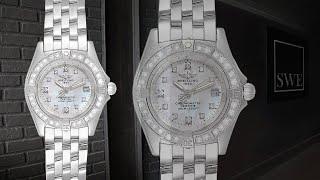 Breitling Callistino White Gold Mother of Pearl Diamond Ladies Watch J72345 | SwissWatchExpo