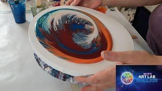 Nates Art Lab Collab September Challenge - My First Pour Back in Almost 5 months!