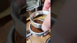 Pulling a shot of espresso and making a quick iced latte