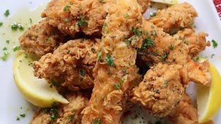 Lemon Pepper Deep Fried King Crab  Recipe | How To DEEP Fry Crab Legs