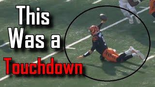 Joe Burrow throws a TD while falling down | Cincinnati Bengals Vs Cleveland Browns