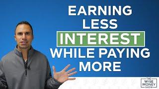 Earning Less Interest While Paying More