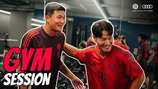 Kim Minjae & Serge Gnabry hit the gym with Kim Jong Kook 