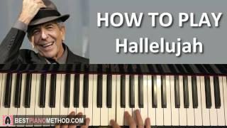 HOW TO PLAY - Leonard Cohen - Hallelujah (Piano Tutorial Lesson)