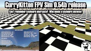 CurryKitten FPV Sim 0.54b Release - The quick menu.  No keyboard required.